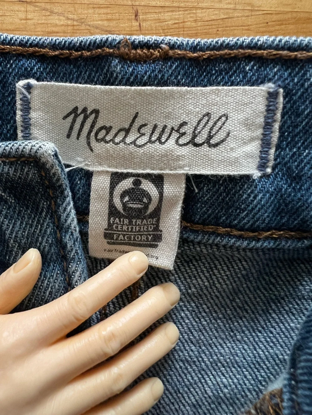 Madewell High Waist Classic Straight Leg Jeans Size 29 Medium Wash Minimalist